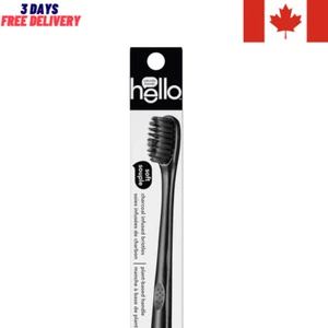 Hello Charcoal Infused Soft Bristle Toothbrush. - Picture 1 of 6