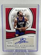 2022-23 Immaculate Collection Heralded Signatures Ivica Zubac /99 Auto NM
