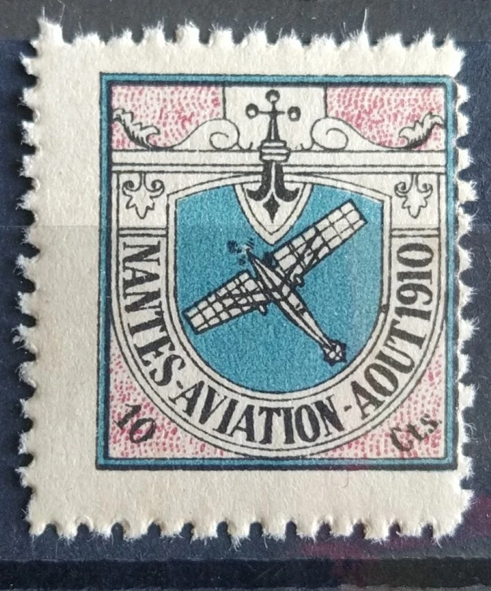 Cinderella Vignette Meeting Aérien Nantes Aviation Nantes Août 1910 Neuf** - Photo 1/2
