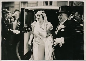 PARIS c. 1930 - Hochzeit Prinz MDAVANI Prinzessin Kirche Rue Daru - PRM 576 - Bild 1 von 2