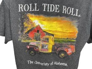 Alabama Roll Tide Roll Large T-Shirt Gray Delta - Picture 1 of 8