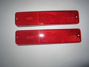 Fits Jeep 2 Rear Side Marker Light CJ5 CJ7 1972-1980 2 Red Lights - Picture 1 of 5
