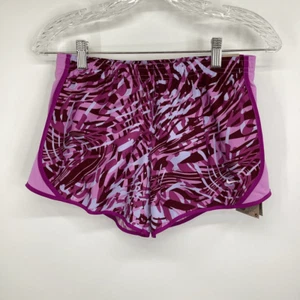 Girls Nike Running Shorts with Liner large purple/black - Picture 1 of 6