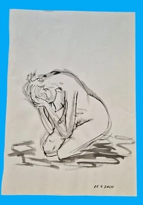 dessins croquis ébauches nus lot 51 planches certaines signées paloma maldonado - Foto 1 di 24