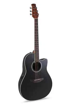 Ovation Applause AB24-5S Standard Mid Depth Akustikgitarre Black Satin Roundback - Bild 1 von 4