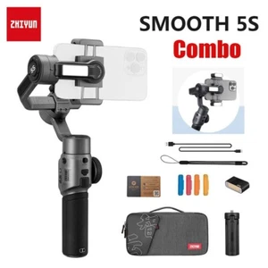 ZHIYUN Smooth 5S Combo 3assi Gimbal stabilizzatore per Smartphone iPhone Samsung - Imagen 1 de 9