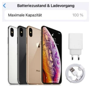 Apple iPhone XS MAX - 64 256 512GB - SEHR GUT - 100% BATT. - Grau  Silber Gold - Picture 1 of 11