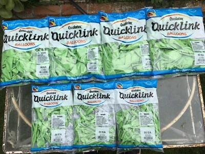 50ct. VERDE LIMA Quicklink 12" Látex Helio Linking Globos HACER ARCOS CENADORES Foto 1 de 4