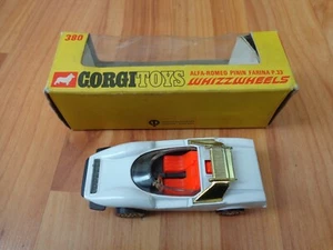 VINTAGE CORGI TOYS 380 ALFA ROMEO PININFARINA P.33 CAR NEAR MINT IN ORIGINAL BOX - Picture 1 of 6