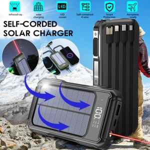 Cargador Portatil Para Celular Telefonos 40000mAh Solar De Bateria Externa 2 USB - Picture 1 of 12