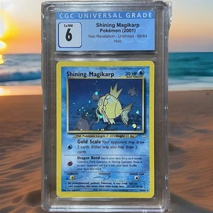 2001 Pokemon Neo Revelation Shining Magikarp Holo #66/64 Secret Rare CGC 6 - Bild 1 von 2