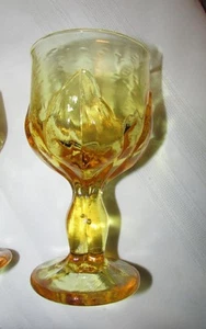 FRANCISCAN 6 DISCONT CABARET CORNSILK YELLOW 6" GOBLETS - Picture 1 of 4
