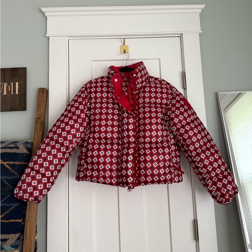 Canada Goose x Reformation Lorita piumino reversibile rosso NUOVO con etichetta