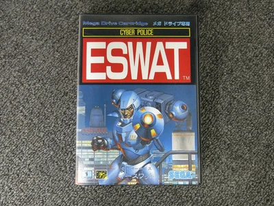 ESWAT Cyber Police Mega Drive Sega Japan Import Free shipping FedEx DHL Tested - Image 1 of 2