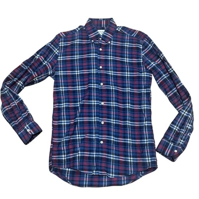 Our Legacy Men's Small 1980-81 Button Down Blue Red Plaid Long Sleeve Casual - Image 1 of 4