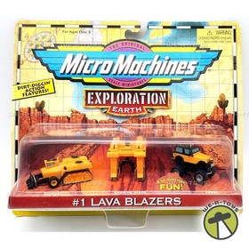 Micro Machines Exploration Earth #1 Lava Blazers Set 1998 Galoob #66354 NRFP