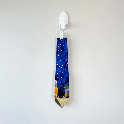 The Gallery Coll. Corbata Van Gogh Café Terraza por la Noche 100% Seda Hecha en Italia Foto 1 de 4