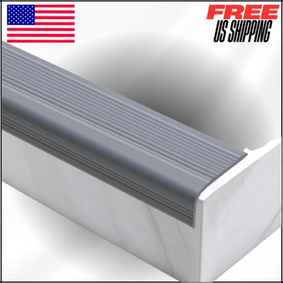 Vinyl Anti Slip Stair Nosing, Step, Flexible Rubber Treads Edge Protector 16.4' - Image 1 of 4