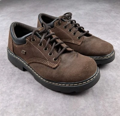 Vtg Skechers Parties Mate Oxford Shoes Women 8.5 Brown 45120 Y2K Chunky Jammers - Image 1 of 4