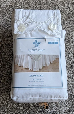 Simply Shabby Chic* Rachelle Ashwell para Target* King* Volantes de polvo con ojales blancos* Foto 1 de 4