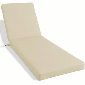 Outdoor Lounge Chair Cushion, Chaise Cushions for Patio Furniture, Double Wat... - Picture 1 of 8