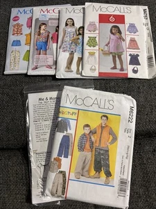 Lot of 6 Sewing Patterns Accessories Toddler-Child Girl&Boy READ DESCRIPTION - Picture 1 of 3