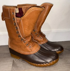 LL Bean Mens 8 Boots Gore-Tex Thinsulate Lined Maine Hunting Shoe USA Vintage - Imagen 1 de 13