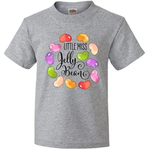 Inktastic Little Miss Jelly Bean Youth T-Shirt Children Watercolor Colorful Girl - Picture 1 of 6