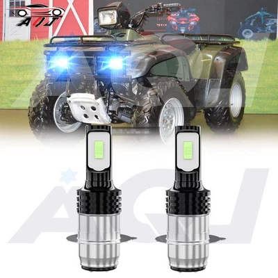 2pcs Ice blue 8000k LED Headlight Light Bulb for Honda Foreman 450 1998-2004 Foto 1 de 4