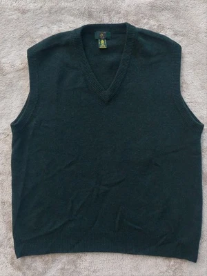 Vtg Club Room Men's Green Wool Preppy Sweater Vest | XL - Image 1 of 4