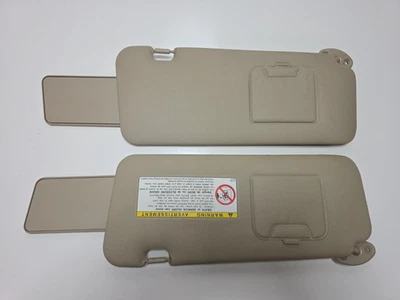 2001-2003 Toyota RAV4 солнцезащитный козырек со стороны водителя пассажира с зеркалом виниловый OEM набор - Изображение 1 из 4