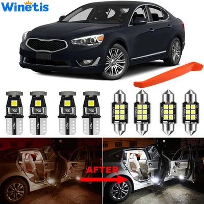 Kit de luz interna de LED para Kia Cadenza 2010-2016 lâmpadas LED brancas upgrade - Imagem 1 de 4