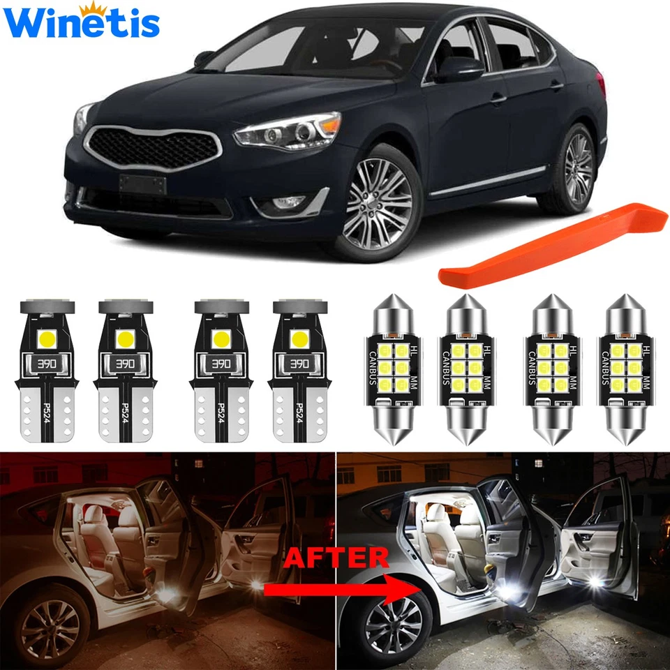 Kit de luces LED interiores para Kia Cadenza 2010-2016 luces LED blancas actualización Foto 1 de 4