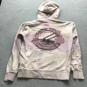 Scotch & Soda Lavie Tropicale Sweatshirt Hoodie Womens Small S Drawstring Pink - Picture 1 of 10