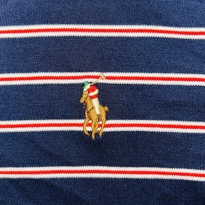 Polo Ralph Lauren Polo Shirt Blue Red Stripe Flesh Pony Men’s XS Short Sleeve - Picture 1 of 11