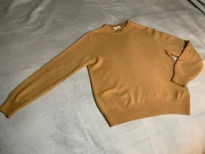 SANDRO FRANCE PULLOVER KASCHMIR BEIGE RUNDHALSAUSSCHNITT SMALL TOP ZUSTAND - Bild 1 von 9