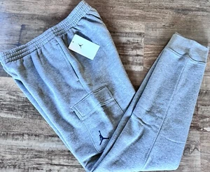 NWT Nike Air Jordan Boys YXL Gray/Black Basketball Cargo Jogger Sweat Pants XL - Picture 1 of 2