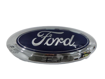 2018-2022 Ford Expedition Blue & Chrome Front Grille Grill Emblem Logo Decal - Image 1 of 4