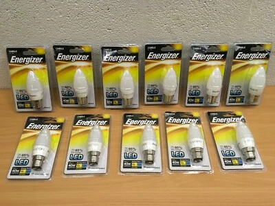ENERGIZER LED CANDLE LIGHT BULB BC/B22 X3, 5 OR 10 NEW NON DIMMABLE - Image 1 of 2