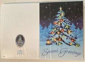 14 Current Unfolded Christmas Cards + Envelopes USA Made “Season’s Greetings” - Picture 1 of 5