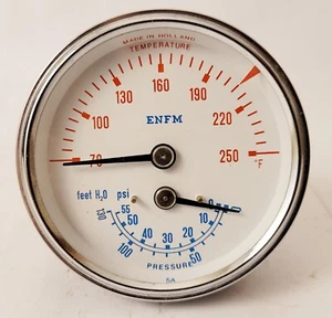 ENFM Guage Thermal Expansion 2-1/2" 1/4 NPT CBM 20-160C/70-320F 75psi/170feet - Picture 1 of 3