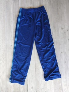 Nike Pants Girls XL Basketball Blue Side Stripe 100% Polyester - Picture 1 of 8