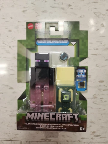Minecraft Build A Portal Teleporting Enderman Figure W/ Eye of Ender New Sealed Cover