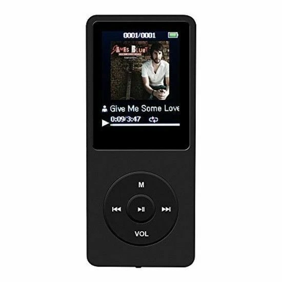 Agptek 8gb Mp3-player 70 Stunden Wiedergabe schwarz