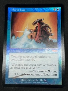Magic the Gathering MTG Mana Leak Blue Arena Foil Promo - Bild 1 von 2