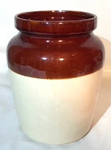 VINTAGE MCCOY USA #178 CANNISTER POT COOK BROWN TAN POTTERY - Picture 1 of 3