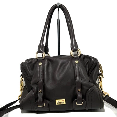 Love Moschino Bolso de Mano Bolso de Hombro Gris Oscuro Foto 1 de 4