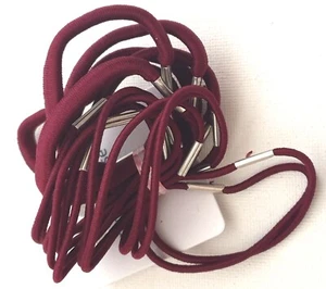 NEU Back to School Burgunderrot 18er Pack gemischte Dicke Gummis Bommel Set Haare - Bild 1 von 1
