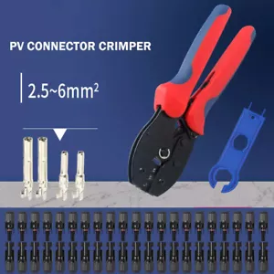 Pinza crimpatrice solare per pannello solare 2,5/4,0/6,0 mm² cavo spina solare - Foto 1 di 16