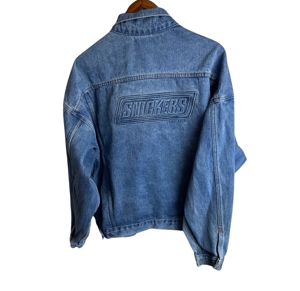 Vintage Planet Mars Snickers Candy Bars Promo Men’s Denim Jacket Size Large - Image 1 of 4